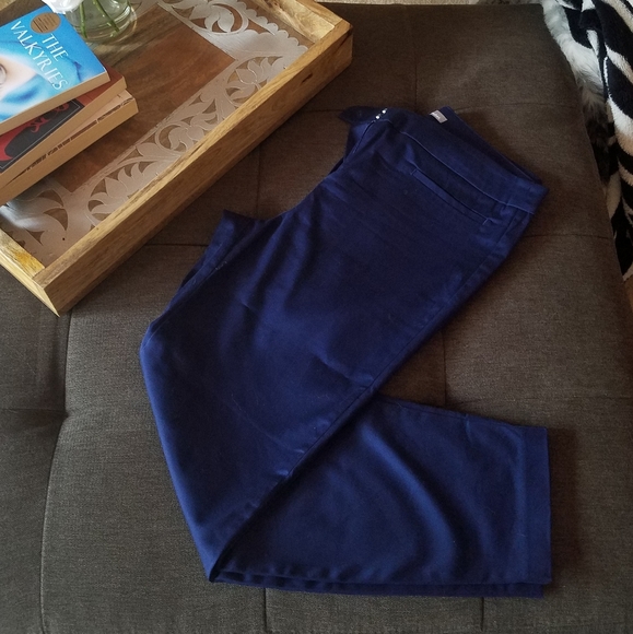 Women’s Marks & Spencer Royal Blue Slim Fit Pants from London - Picture 4 of 12